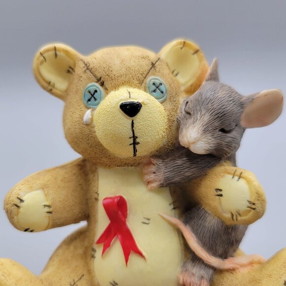 Charming Tails You Are Not Alone 1st Charity Piece AMFAR Retired 1996 Silvestri - Picture 5 of 7